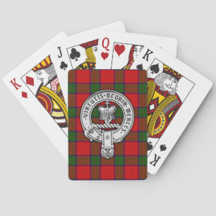 Clan Donnachaidh (Robertson) Wappen & Tartan Spielkarten