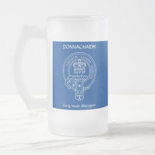 Clan Donnachaidh (Robertson) Wappen & War Cry Mattglas Bierglas