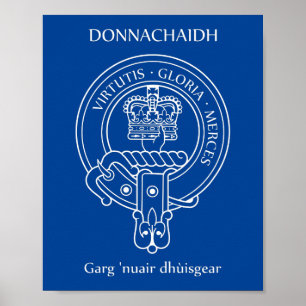 Clan Donnachaidh (Robertson) Wappen & War Cry Poster