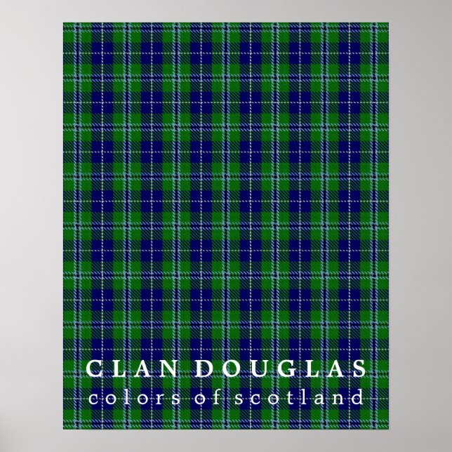 Clan Douglas Colors of Scotland Tartan Poster (Vorne)