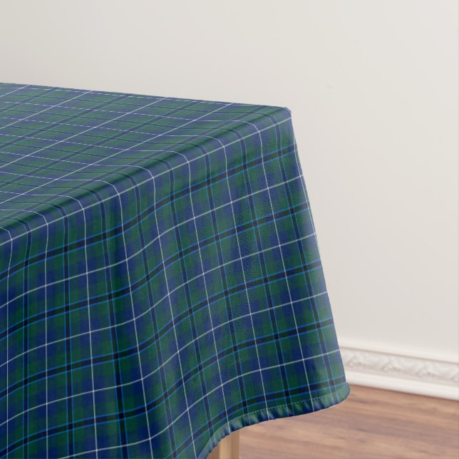 Clan Douglas Dark Green Modern Scottish Tartan Tischdecke (Beispiel)