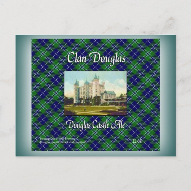 Clan Douglas Douglas Castle Ale Postkarte (Vorderseite)