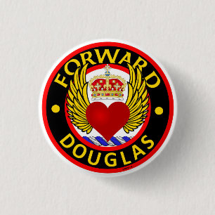 Clan Douglas "FORWARD" Button Abzeichen (klein)