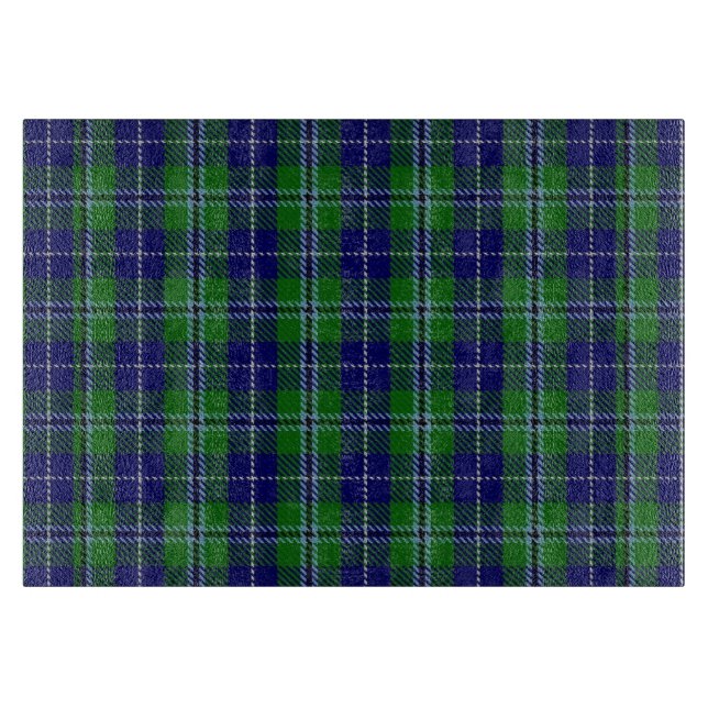 Clan Douglas Kariert Glass Cutting Board Schneidebrett (Vorderseite)