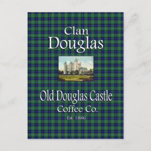 Clan Douglas Old Douglas Castle Coffee Co. Postkarte