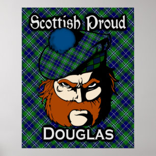 Clan Douglas Scottish Tartan Poster