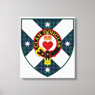Clan Douglas Shield auf Leinwand