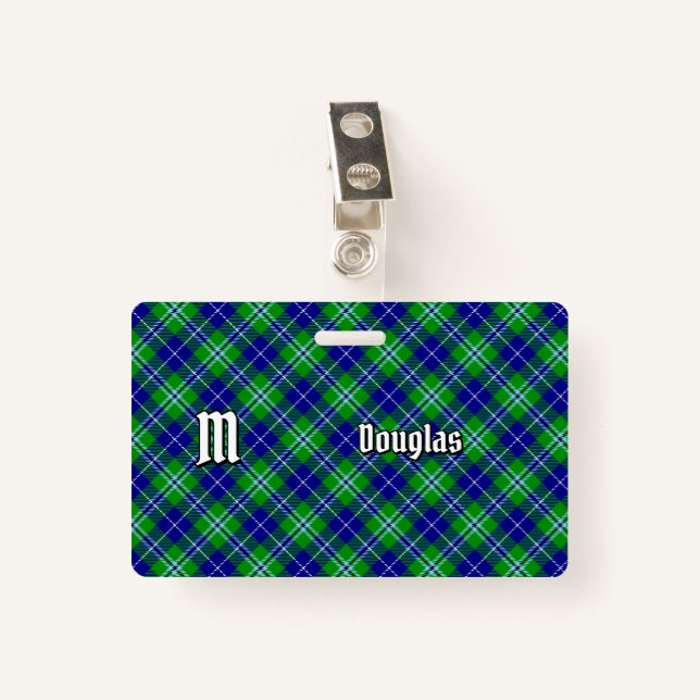 Clan Douglas Tartan Ausweis (Vorderseite mit Klammer)