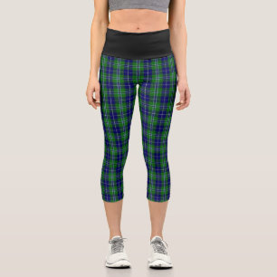 Clan Douglas Tartan Kariert Capri Leggings