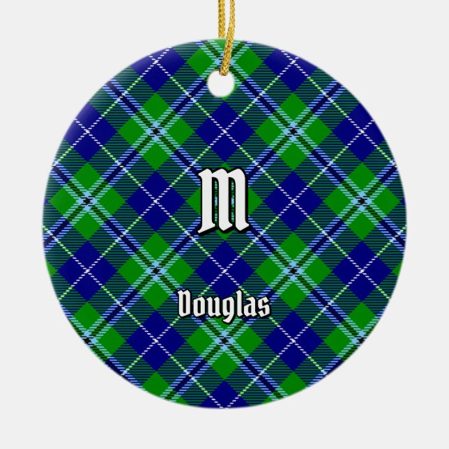 Clan Douglas Tartan Keramik Ornament (Vorne)