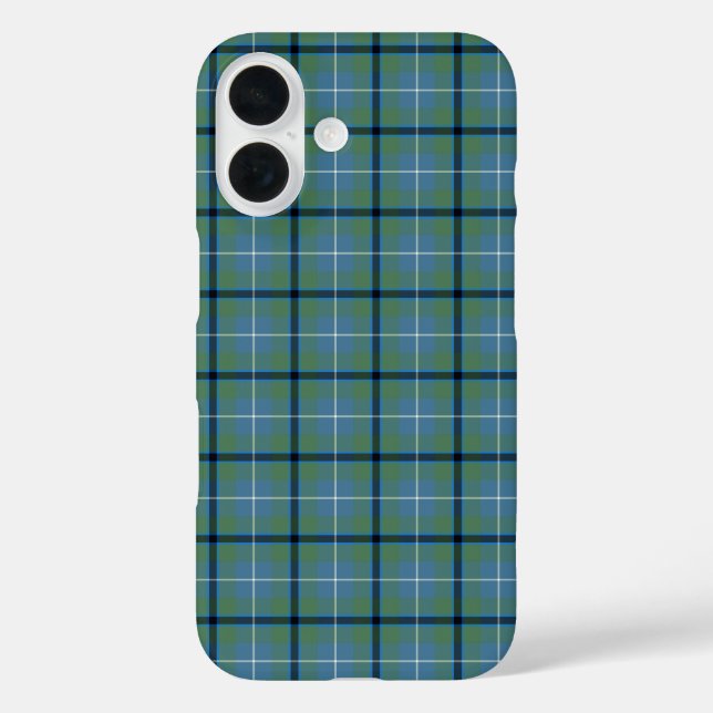Clan Douglas Tartan Light Blue und Green Kariert Case-Mate iPhone Hülle (Rückseite)