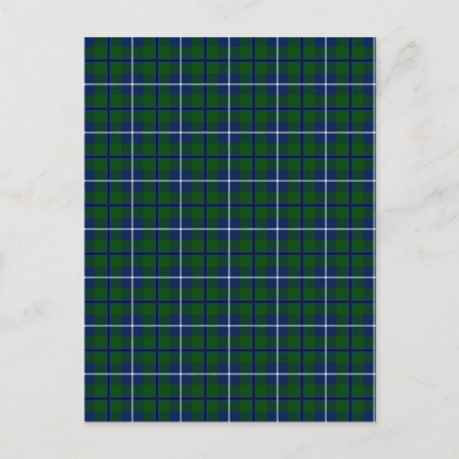 Clan Douglas Tartan Postkarte (Vorderseite)