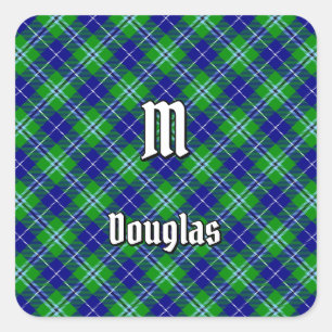 Clan Douglas Tartan Quadratischer Aufkleber