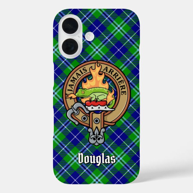 Clan Douglas Wappen über Tartan Case-Mate iPhone Hülle (Rückseite)