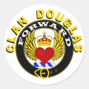 Clan Douglas Winged Heart "FORWARD" Sticker