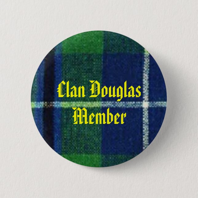 Clan-Douglastartan-Abzeichen-Mitglied Button (Vorderseite)