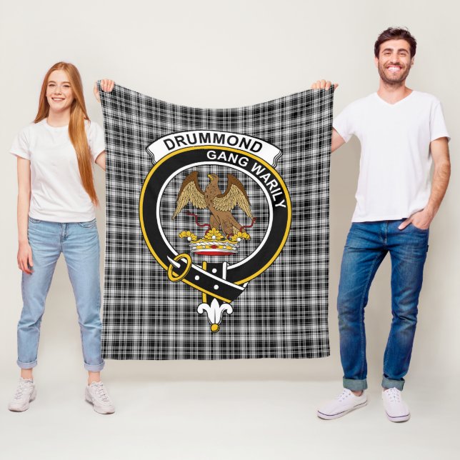 Clan Drummond Gray Tartan Kariert Fleecedecke (Beispiel)