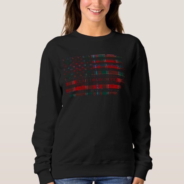 Clan Drummond, Perth Scottish tartan US Fahne Sco Sweatshirt (Vorderseite)
