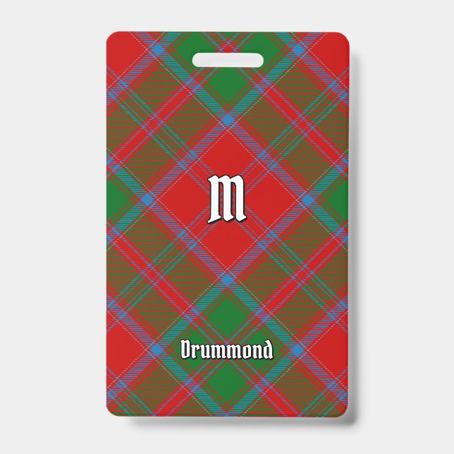 Clan Drummond Tartan Ausweis (Vorderseite)