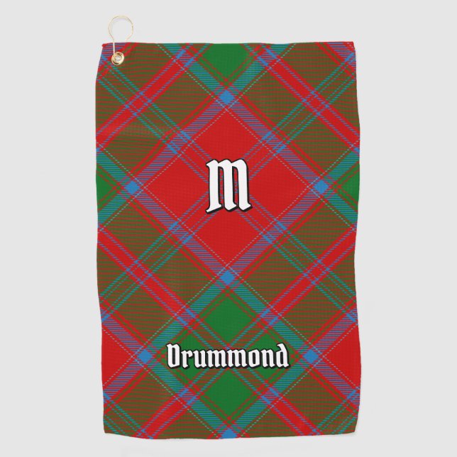 Clan Drummond Tartan Golfhandtuch (Vorderseite)