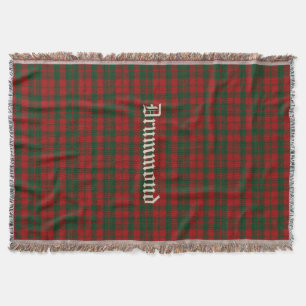 Clan Drummond Tartan Kariertes, benutzerdefinierte Decke
