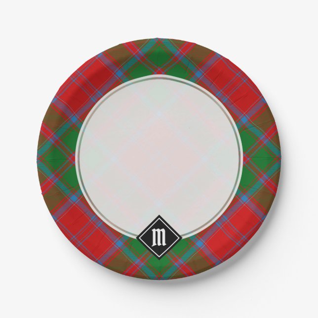 Clan Drummond Tartan Pappteller (Vorderseite)