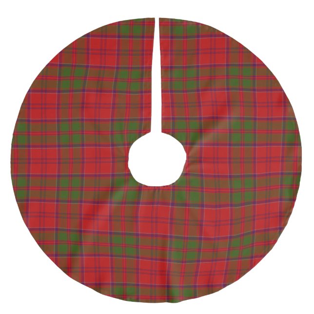 Clan Drummond Tartan Polyester Weihnachtsbaumdecke (Vorderseite)