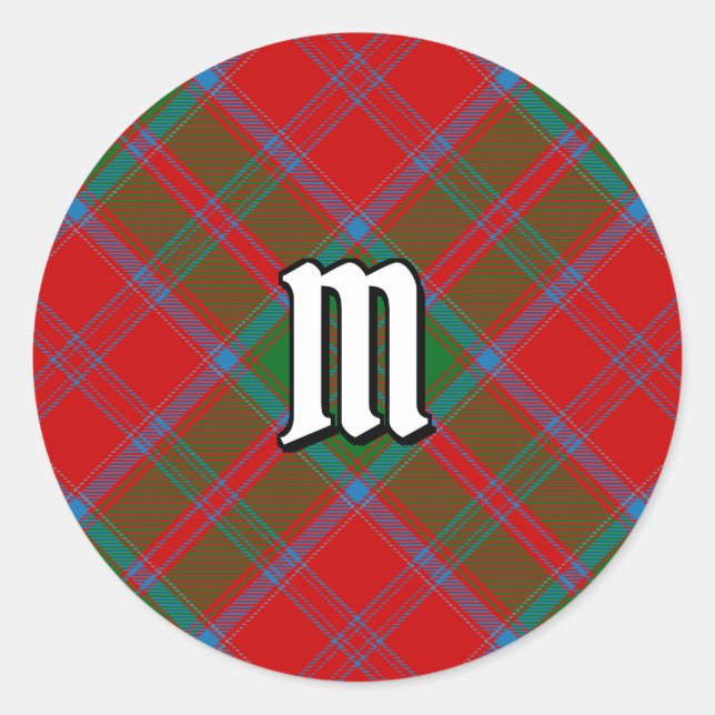 Clan Drummond Tartan Runder Aufkleber (Vorderseite)