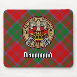 Clan Drummond Wappen über Tartan Mousepad