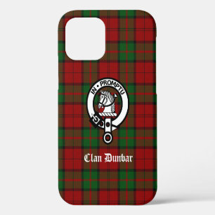 Clan Dunbar Tartan & Crest-Abzeichen iPhone 12 Hülle