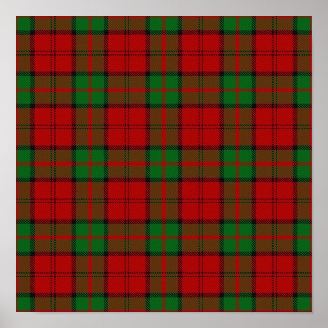 Clan Dunbar Tartan - Digitaler Download Poster (Vorne)