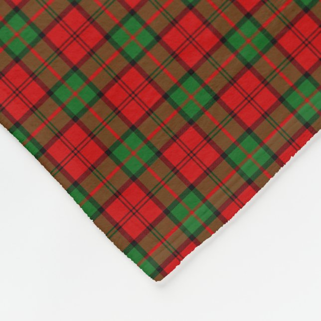 Clan Dunbar Tartan Fleecedecke (Ecke)