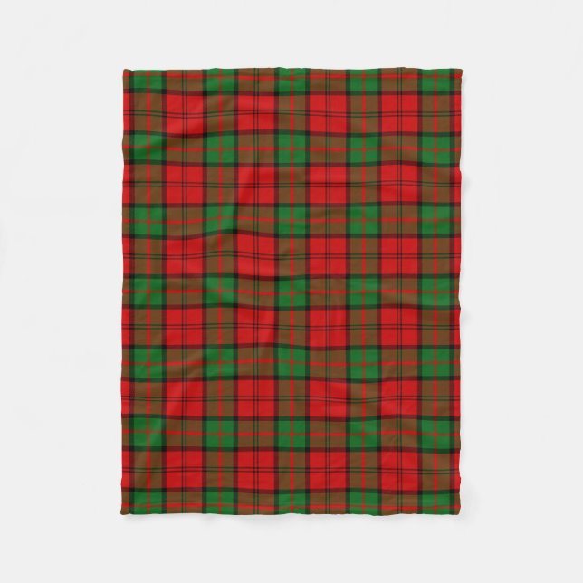 Clan Dunbar Tartan Kariert Fleecedecke (Vorderseite)
