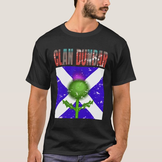 Clan Dunbar Tartan Scottish Family Name Scotland P T-Shirt (Vorderseite)