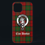 Clan Dunbar Tartan & Wappen Abzeichen Case-Mate iPhone Hülle<br><div class="desc">Scottish Clan Dunbar Wappen Abzeichen und anpassbarer Text auf tartan Hintergrund</div>