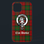 Clan Dunbar Tartan & Wappen Abzeichen Case-Mate iPhone Hülle<br><div class="desc">Scottish Clan Dunbar Wappen Abzeichen und anpassbarer Text auf tartan Hintergrund</div>