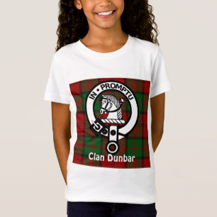 Clan Dunbar Tartan & Wappen Abzeichen T-Shirt
