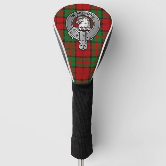 Clan Dunbar Wappen & Tartan Golf Headcover (Vorderseite)