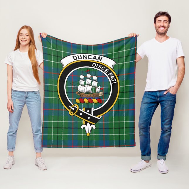 Clan Duncan Ancient Tartan Kariert Fleecedecke (Beispiel)