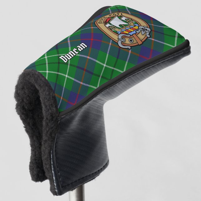Clan Duncan Crest over Tartan Golf Headcover (3/4 Vorderseite)