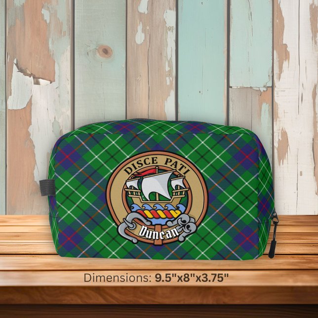 Clan Duncan Crest over Tartan Waschbeutel (Von Creator hochgeladen)
