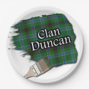 Clan Duncan Scottish Tartan Paint Brush Pappteller