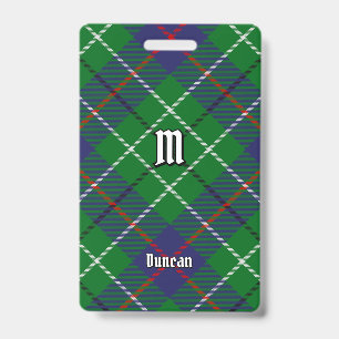 Clan Duncan Tartan Ausweis