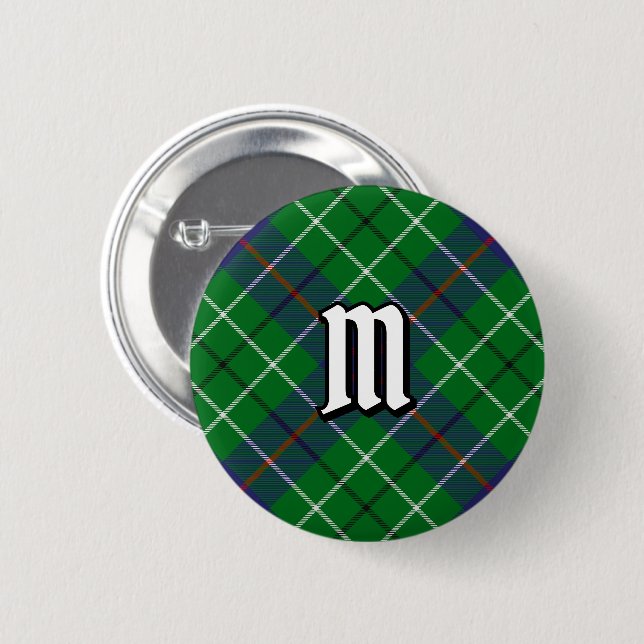 Clan Duncan Tartan Button (Vorne & Hinten)