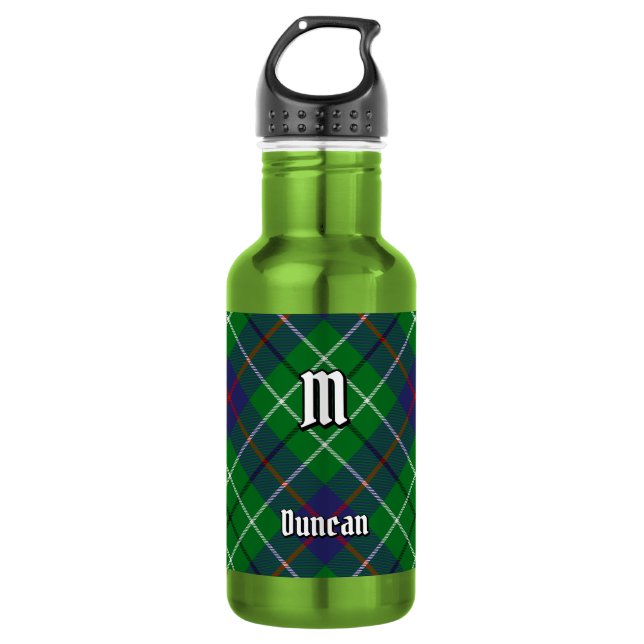 Clan Duncan Tartan Edelstahlflasche (Vorderseite)