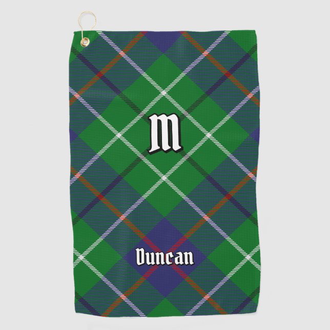 Clan Duncan Tartan Golfhandtuch (Vorderseite)