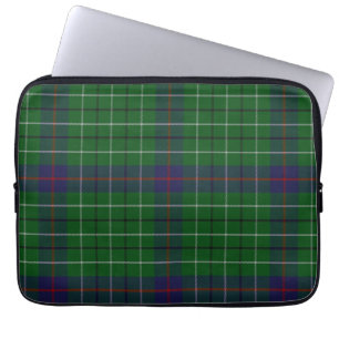Clan Duncan Tartan Karierte Laptop-Abdeckung Laptopschutzhülle