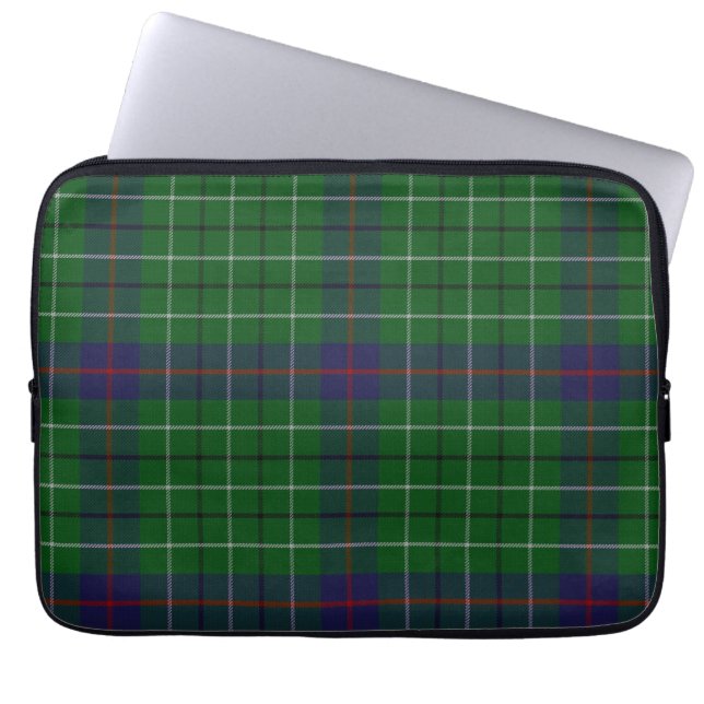 Clan Duncan Tartan Karierte Laptop-Abdeckung Laptopschutzhülle (Vorderseite)