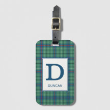 Clan Duncan Tartan Mit Monogramm
