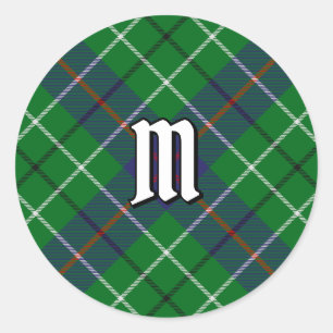 Clan Duncan Tartan Runder Aufkleber